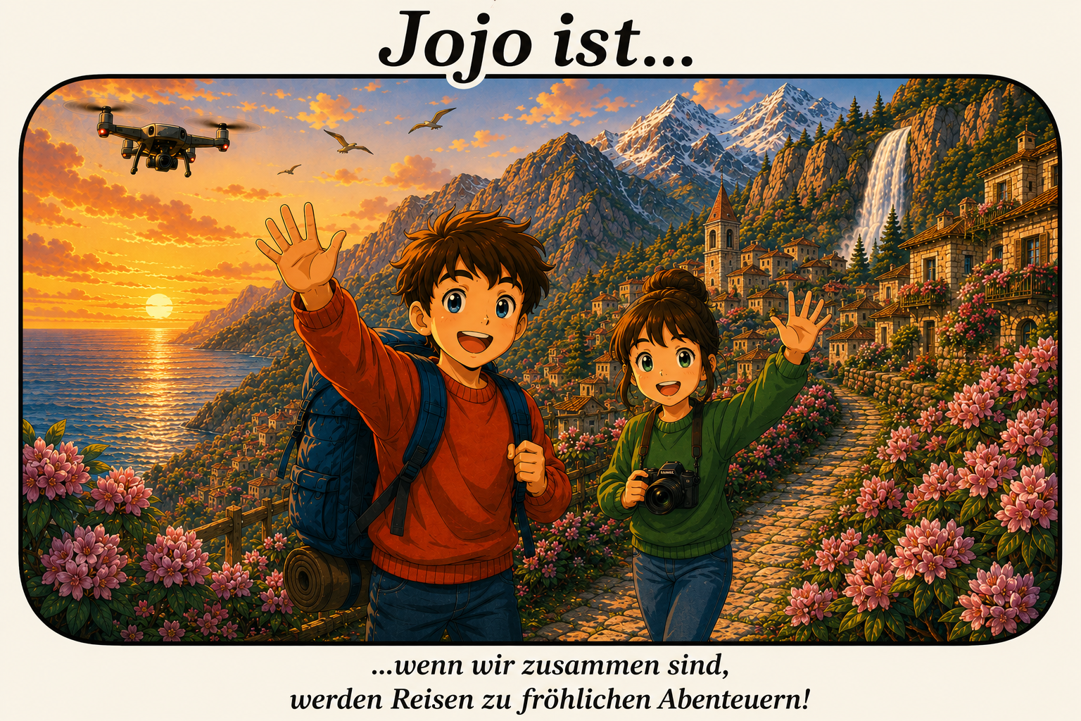 Jojo.is... wenn wir zusammen sind, werden Reisen zu fröhliche Abenteuern!