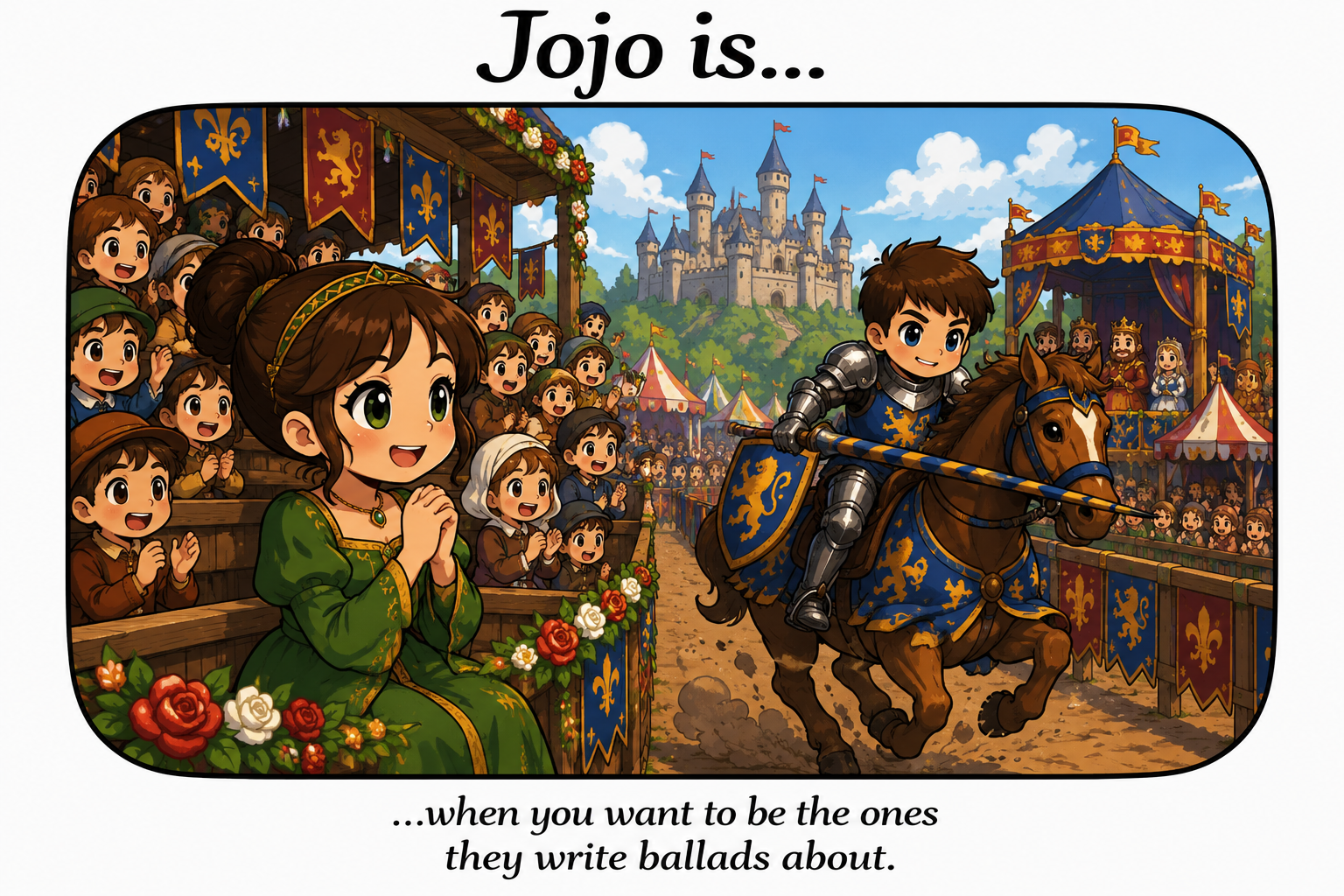 Jojo.is... when you want to be the ones they write ballads about.
