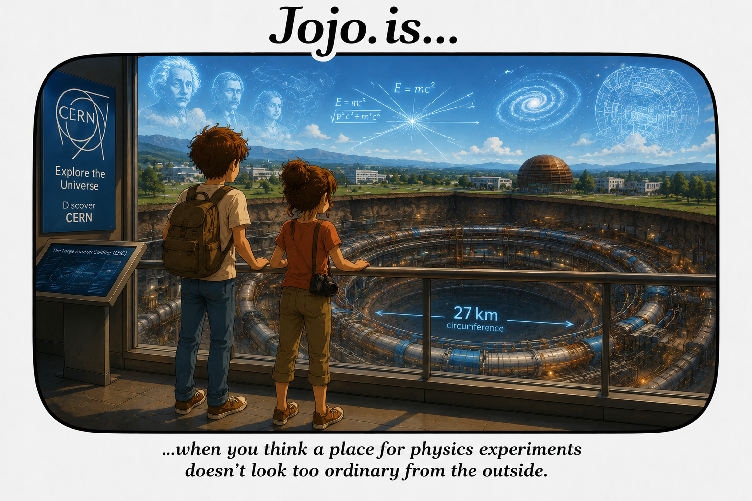 Jojo.is... when you think a place for physics experiments doesn't look too ordinary from the outside.