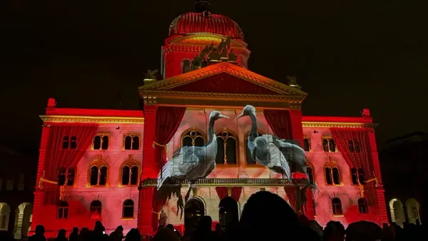 The light show “Rendez-vous Bundesplatz” in Bern: it’s worth seeing