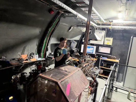 A unique interactive exhibit – a real, working miniature linear proton accelerator called ELISA (Experimental Linac for Surface Analysis).jpg