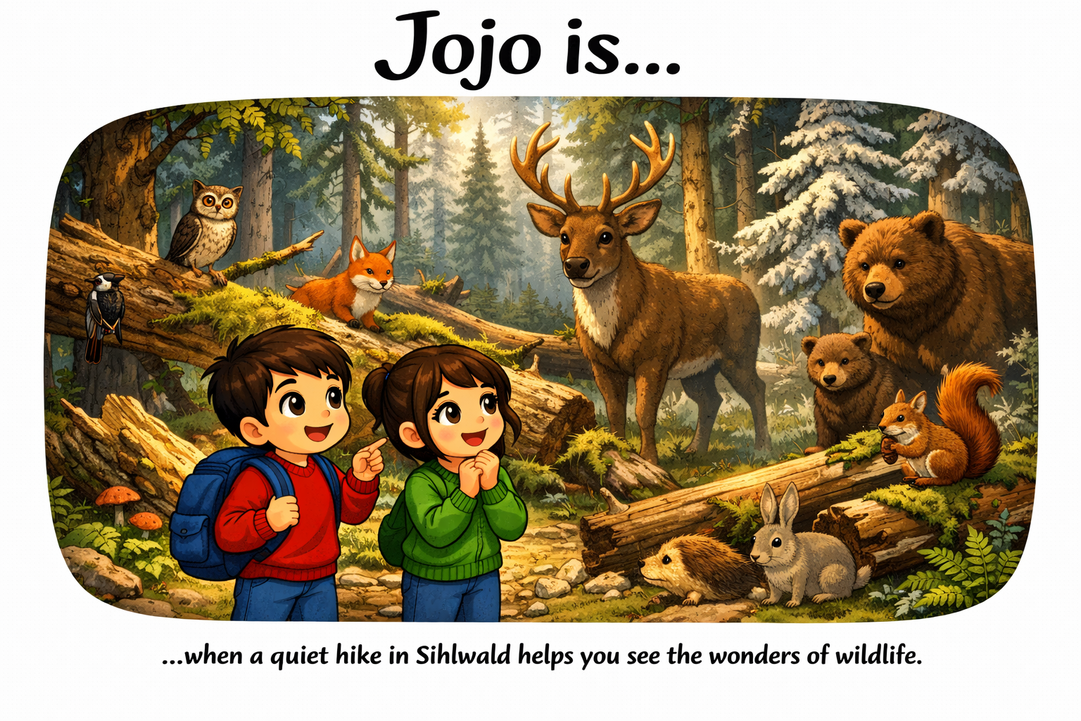 Jojo.is... when a quiet hike in Sihlwald helps you see the wonders of wildlife.