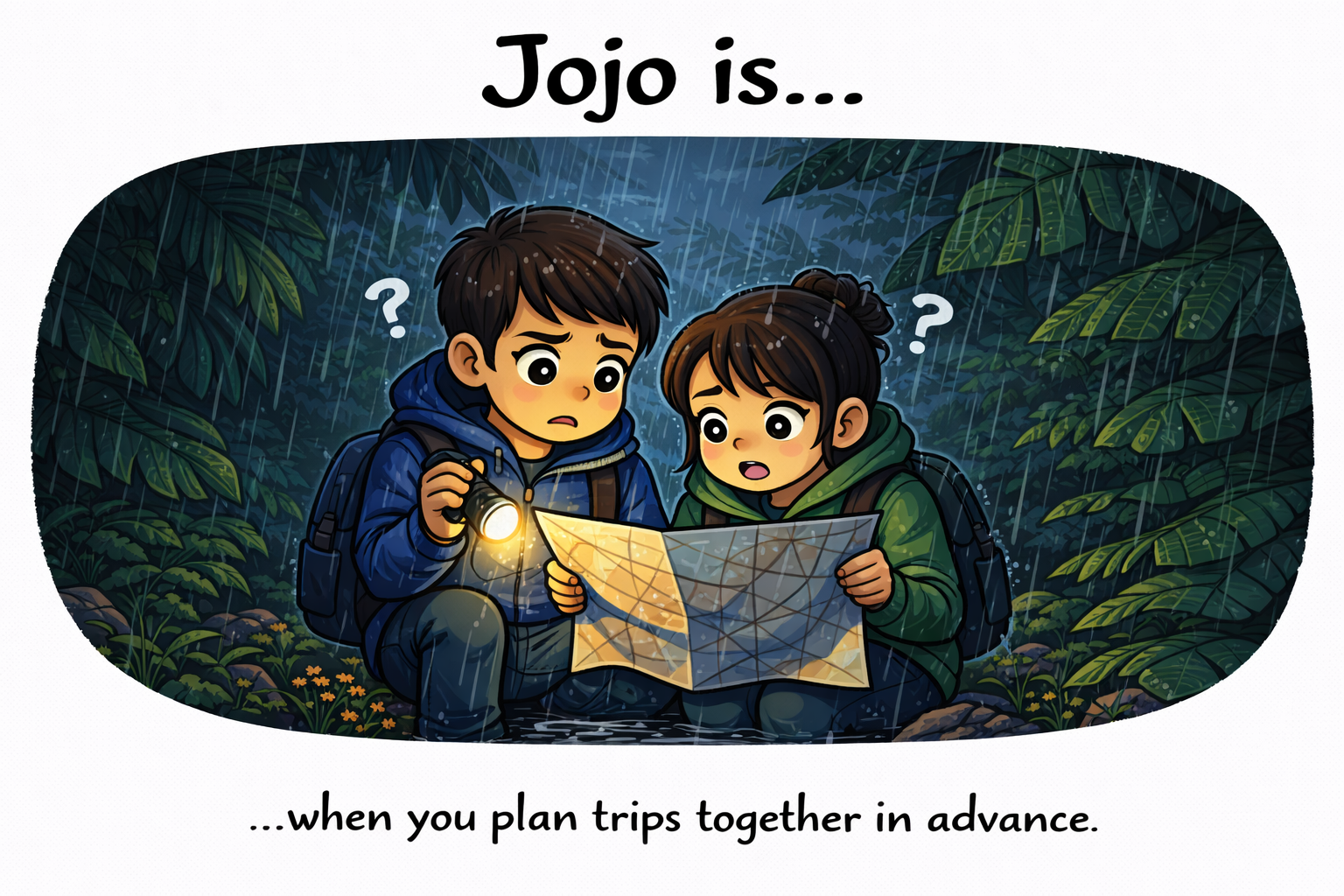 Jojo.is... when you plan trips together in advance.