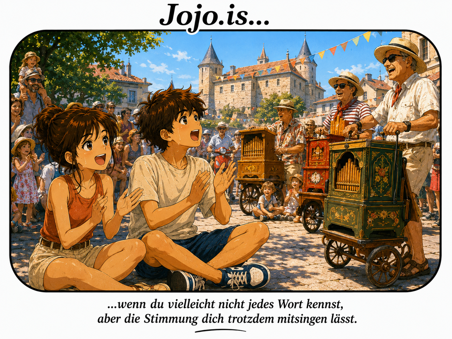 Jojo.is... wenn du vielleicht nicht jedes Wort kennst, aber die Stimmung dich trotzdem mitsingen lässt.