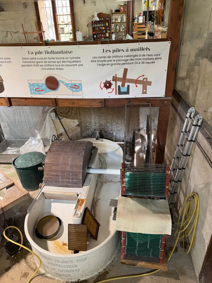 Hollander beater, Stamping hammers - Vallis Clausa, France