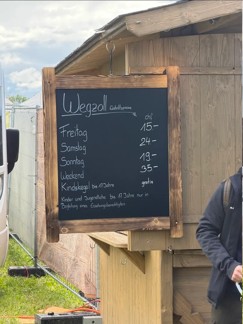 Medieval Spectacle Hinwil, Ticket prices