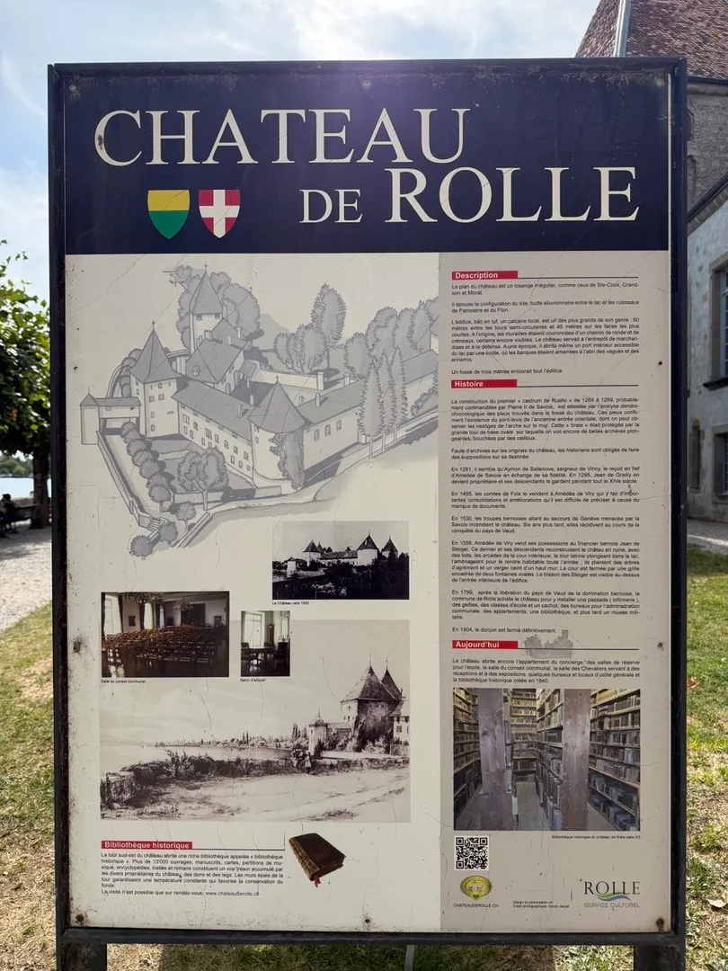 Château de Rolle — Information Panel