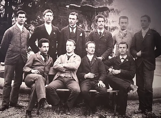 Albern Einstein takes his school-leaving certificate at the cantonal school in Aarau