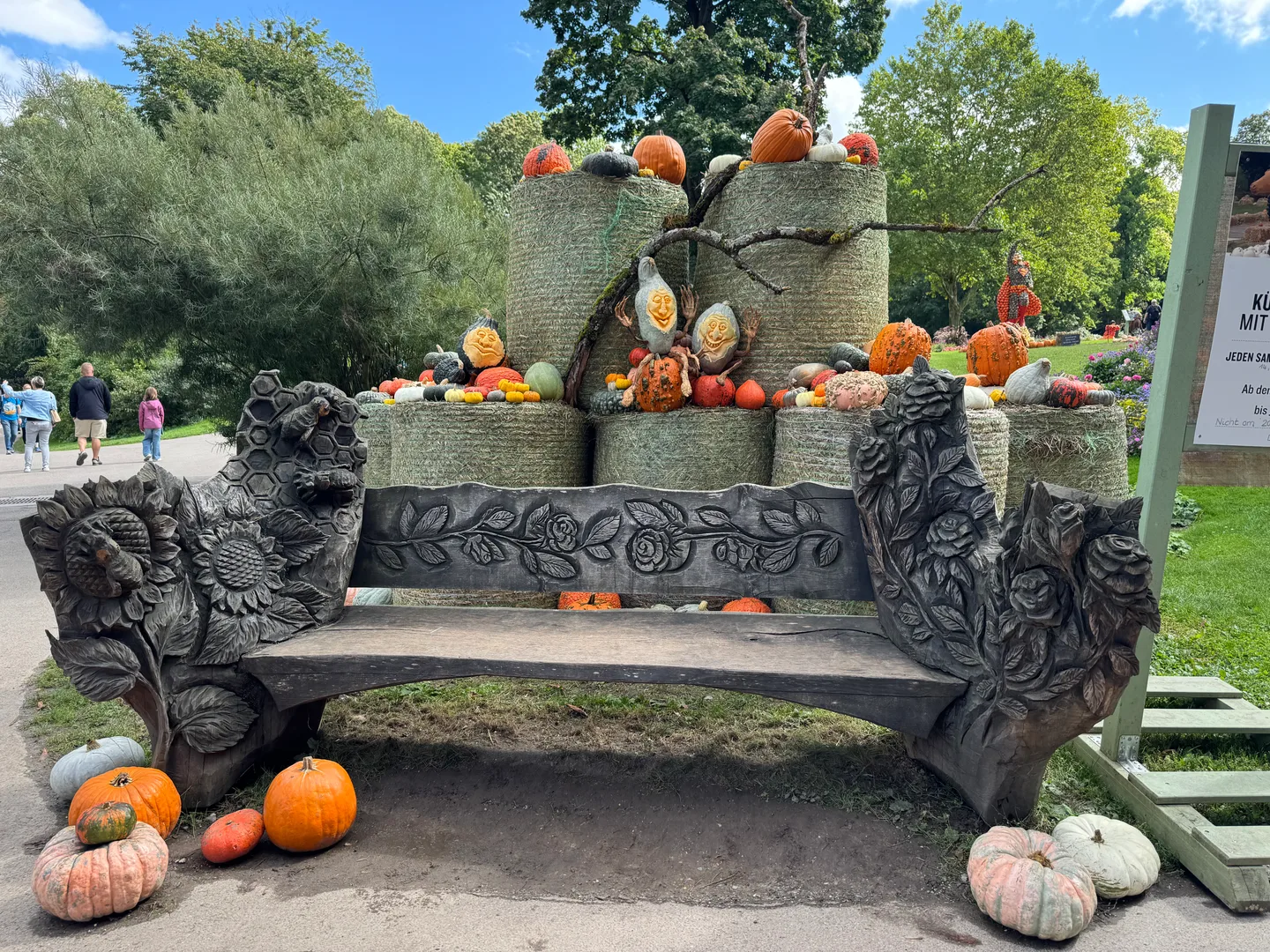 A perfect photo spot at the Kürbisausstellung